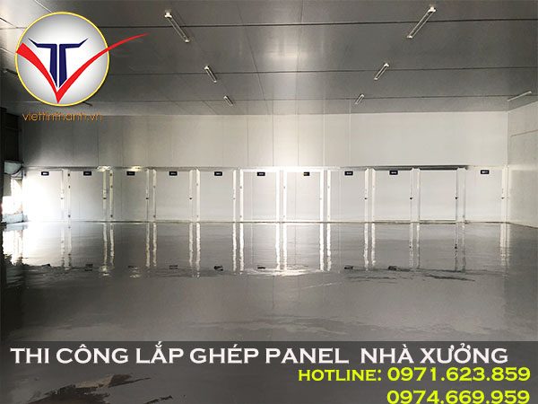 Thi công panel lắp ghép nhà xưởng